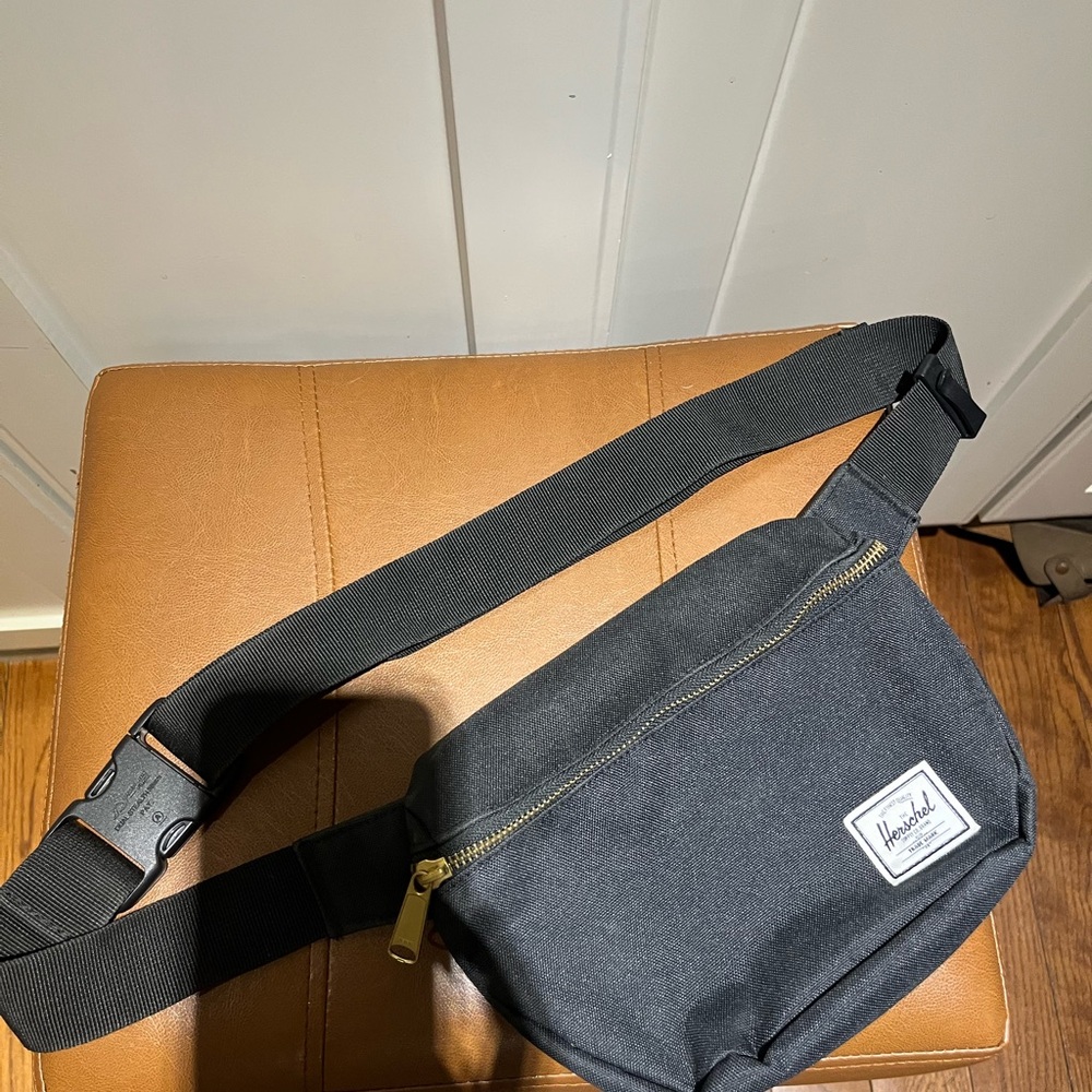 Herschel Supply Company Black Belt Bag Adjustable Strap